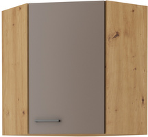 Szafka kuchenna górna BOLONIA 60x60 GN-72 (45°) 1F TRUFFLE GREY/DĄB ARTISAN