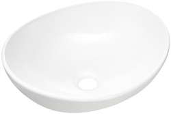 Umywalka nablatowa LOLA 40,5cm Biała