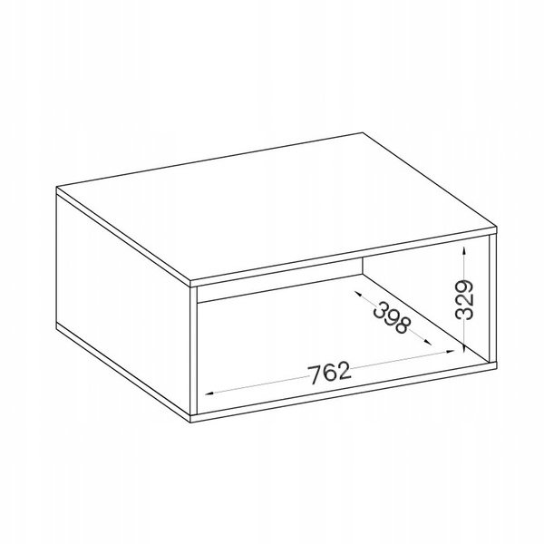 Nadstawka szafy biurowej MALTA 112 2F Dąb Artisan / Jasny Szary