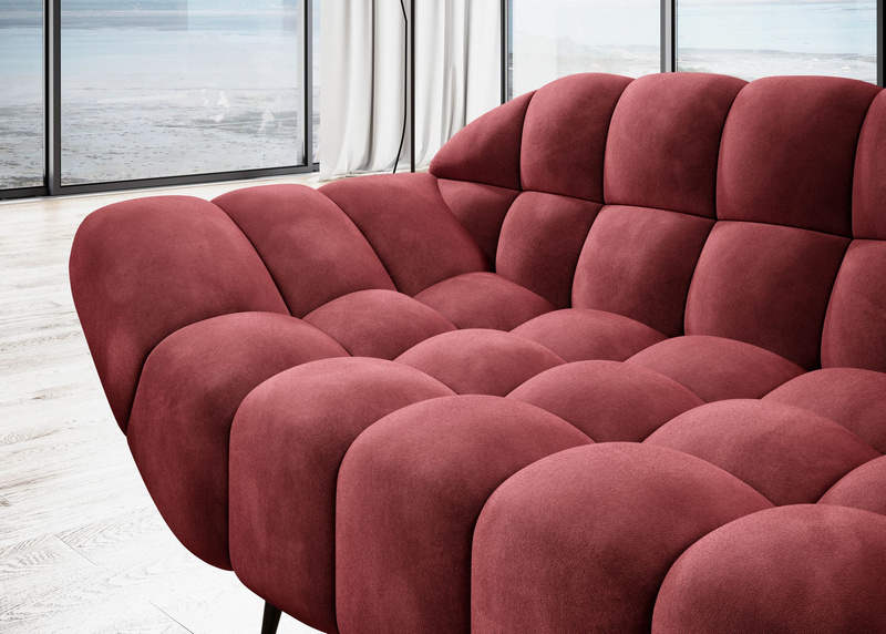 Nowoczesna Sofa GAPPA 3 222 cm, Wysokoelastyczna Pianka, Sprężyny