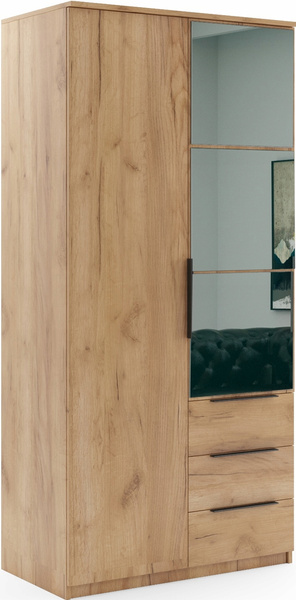 Szafa uchylna FLORENCJA 100 lustro DĄB CRAFT ZŁOTY