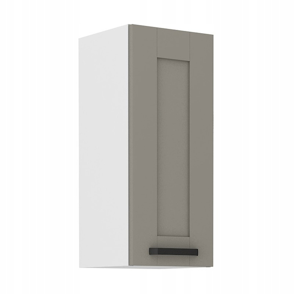 Szafka kuchenna górna LUNA 30 G-72 1F CLAY GREY / BIAŁY MAT