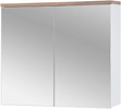 Szafka z lustrem 841 80cm, Meble łazienkowe BALI Dąb Craft / Szary Połysk
