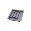 Szafka kuchenna dolna LUNA 60 D 3S BB CLAY GREY / BIAŁY MAT