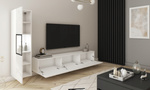 Meblościanka BERLIN Zestaw Mebli, Salon Biały / Biały Połysk
