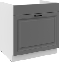 Szafka kuchenna dolna STILO 80 ZL 1S BB DUSTGREY/BIAŁY MAT