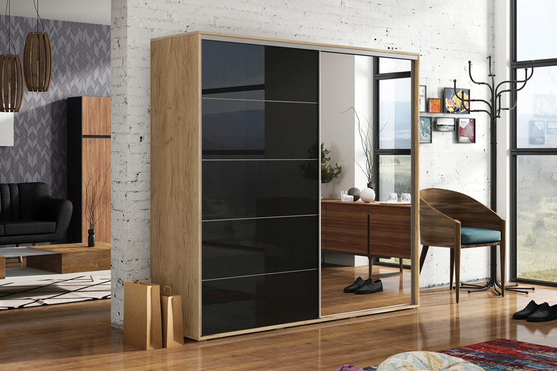 Szafa przesuwna A11 100 / 245 / 62 lustro, różne kolory i rozmiary