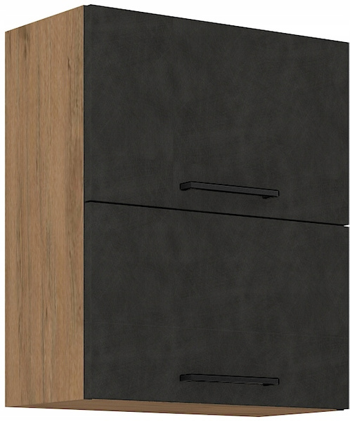Szafka kuchenna górna VIGO 60 GU-72 2F DARK WOOD / DĄB LANCELOT