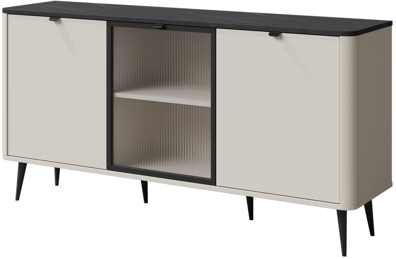 Komoda MARLY 7 160cm, Meble Pokojowe MARLY, KASZMIR / ORZECH