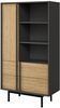 Regał ALSY 4 83cm, Meble Pokojowe ALSY Antracyt / Aloes