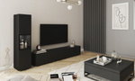 Meblościanka BERLIN Zestaw Mebli, Salon Czarny Grafit