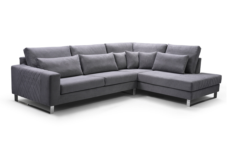 Duży Nowoczesny Narożnik do salonu CORNET 314 cm, Rogówka