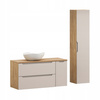 Meble łazienkowe LUXOR BEIGE 90, Umywalka nablatowa, Beż, 2 KOLORY