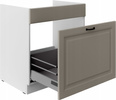 Szafka kuchenna dolna STILO 80 ZL 1S BB CLAYGREY/BIAŁY MAT