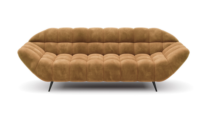 Nowoczesna Sofa GAPPA 3 222 cm, Wysokoelastyczna Pianka, Sprężyny