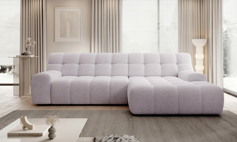 Nowoczesny Narożnik COCOON S 292 cm, Elektryczny wysuw siedziska
