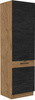 Szafka kuchenna VIGO 60 DKS-210 3S 1F DARK WOOD / DĄB LANCELOT