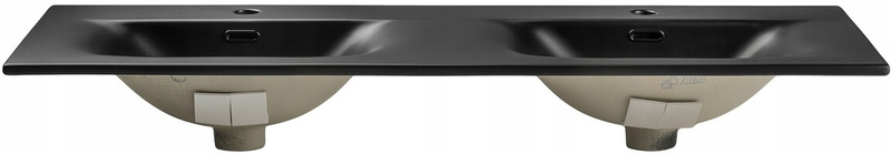 Zestaw meblowy 120cm, Meble łazienkowe LUXOR Dąb Olejowany / Czarny