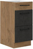 Szafka kuchenna dolna VIGO 40 D 3S BB DARK WOOD / DĄB LANCELOT