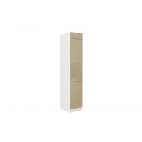Szafka kuchenna LARA 40 DK-210 2F BIAŁY/CAPPUCCINO POŁYSK
