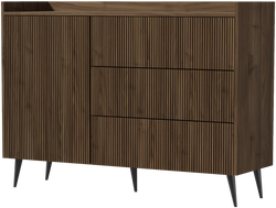 Komoda ADEMO 4 126cm, Meble pokojowe Orzech