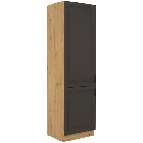 Szafka kuchenna STILO 60 DK-210 2F GRAFIT MAT/DĄB ARTISAN