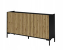 Komoda LANDO 2, Komoda 150cm, Meble do Salonu LANDO, Czarna
