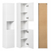 Meble łazienkowe NOVA WHITE 140, 2x umywalka nablatowa, Biały/Dąb, 3 KOLORY