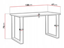 Stół loftowy do jadalni IMPERIAL 138X67 ARTISAN