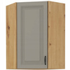 Szafka kuchenna górna STILO 60x60 GN-90 (45°) 1F CLAYGREY/DĄB ARTISAN