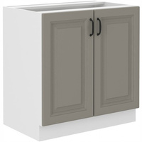 Szafka kuchenna dolna STILO 80 D 2F BB CLAYGREY/BIAŁY MAT
