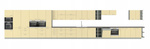 Front do zmywarki KARMEN ZM 570 x 596 KREM POŁYSK / SZARY PLATYNOWY
