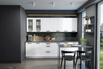 Szafka kuchenna górna LUNA 40 NAGU-36 1F CLAY GREY / BIAŁY MAT