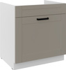 Szafka kuchenna dolna LUNA 80 ZL 1S BB CLAY GREY / BIAŁY MAT