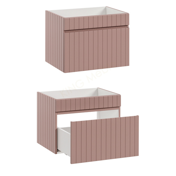 Meble łazienkowe ICONIC ROSE 60, Umywalka nablatowa, Lustro LED, 3 KOLORY