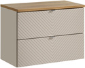 Zestaw 80cm z blatem szuflady Meble łazienkowe VIVA Kaszmir/Dąb Coast Evoke
