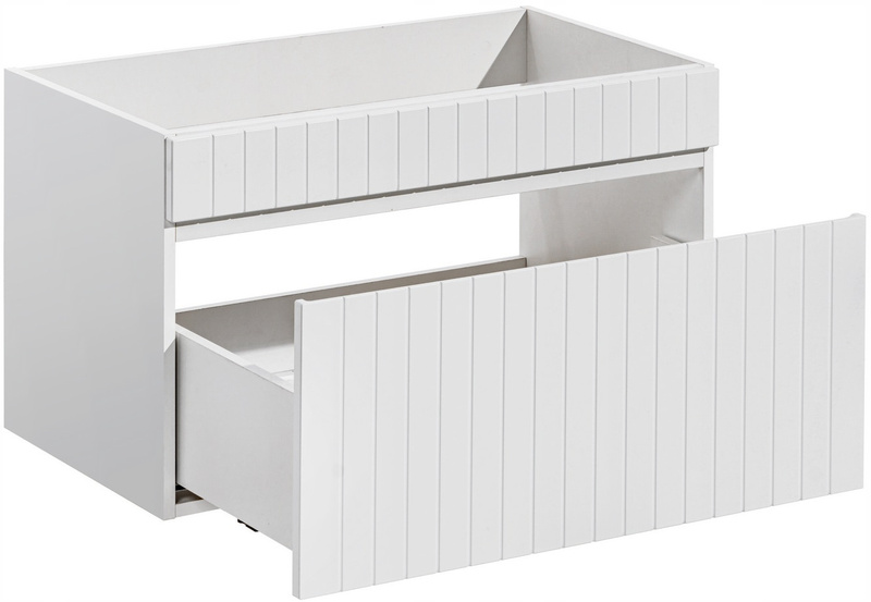 Szafka pod umywalkę 80cm, 1 szuflada, Meble łazienkowe ICONIC Biały