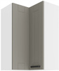 Szafka kuchenna górna narożna LUNA 60x60 GN-90 2F (90°) CLAY GREY/BIAŁY MAT
