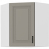 Szafka kuchenna górna narożna STILO 60x60 GN-72 (45°) 1F CLAYGREY/BIAŁY MAT