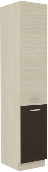 Szafka kuchenna wysoka, słupek 40 DK-210 2F DĄB FERRARA, LEGNO CIEMNE, Meble Kuchenne CHAMONIX