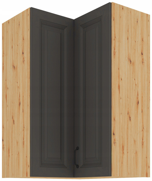 Szafka kuchenna górna STILO 60x60 GN-90 (90°) 2F GRAFIT MAT/DĄB ARTISAN