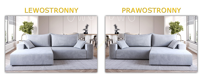 Narożnik z funkcją Spania STAR 240 cm, Rozkładany, Pojemnik, Rogówka