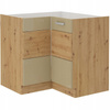 Szafka kuchenna dolna ARTISAN 90x90 DN 2F BB CAPPUCCINO POŁYSK/DĄB ARTISAN