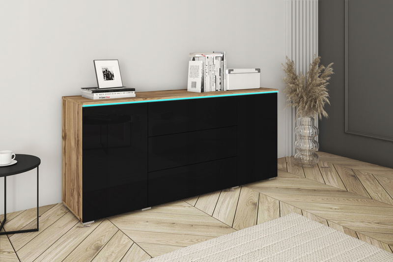 Komoda VERA 150 Czarny Grafit
