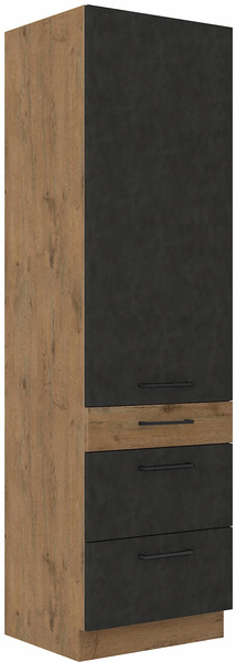 Szafka kuchenna VIGO 60 DKS-210 3S 1F DARK WOOD / DĄB LANCELOT