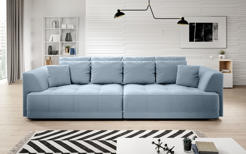 Sofa z funkcją spania TIGA BIGSOFA 302 cm, Elektryczny wysuw siedziska