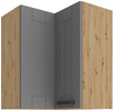 Szafka kuchenna górna LUNA 60x60 GN-72 2F (90°) DUSTGREY / DĄB ARTISAN