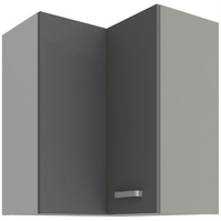 Szafka kuchenna GREY 60x60 GN-72 2F (90°) SZARY POŁYSK/SZARY PLATYNOWY
