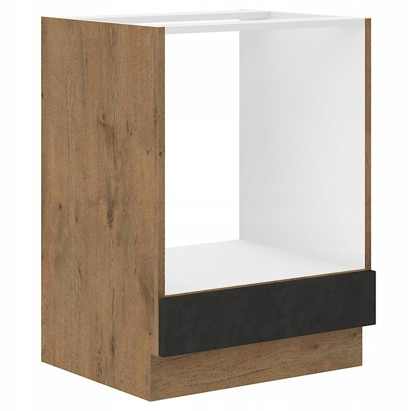 Szafka kuchenna dolna VIGO 60 D GAZ BB DARK WOOD / DĄB LANCELOT