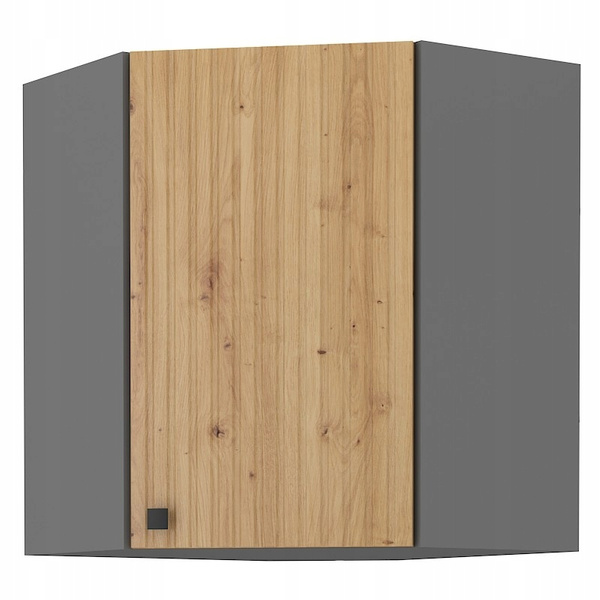 Szafka kuchenna górna narożna AVA 60x60 GN-72 (45°) 1F DĄB ARTISAN/ANTRACYT